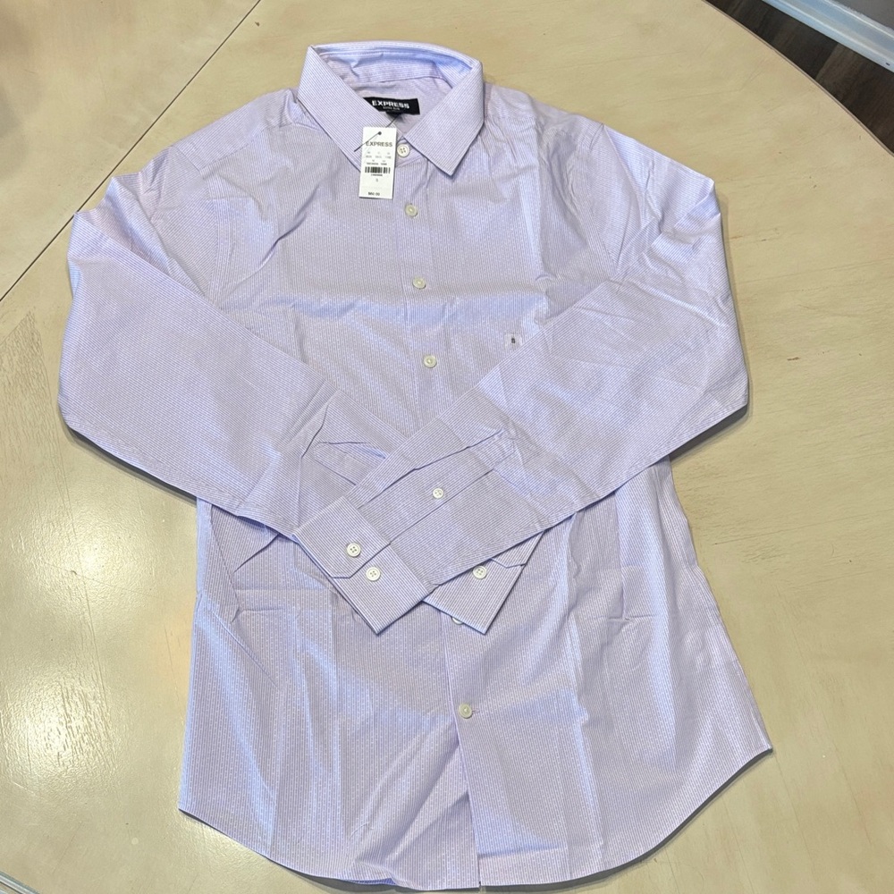 Express Lavender Button-Up Dress Shirt